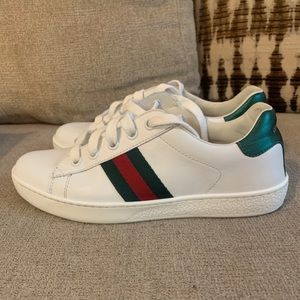 Authentic Gucci Children’s Ace Leather Sneaker